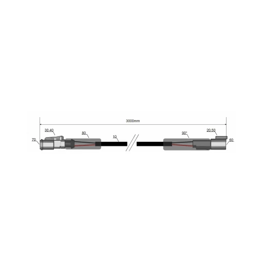 LED kabelio prailginimas 3m DT -50W